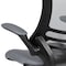 Flash Furniture Kelista Mid-Back Dark Gray Mesh Ergonomic Drafting Chair with Adjustable Foot Ring and Flip-Up Arms BL-X-5M-D-DKGY-GG - alternate 4